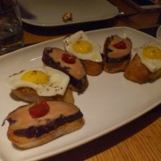 Pincho of Gamay-Poached Foie Gras & Quail Egg
