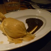 Fresh Corn Tamal w/ Wild Mushrooms