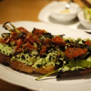 Bruschetta orf Edamame