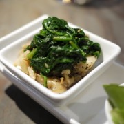 Today's Bite (1) ~ Diced Abalone & Spinch