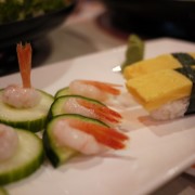 Amaebi & Tamago Sushi (Sweet Shrimp & Egg)