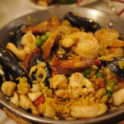 Small Paella, Seafood, Chicken, Chorizo