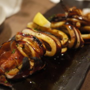 Ikayaki:  Grilled Squide w/ Teriyaki Sauce & Spicy Mayo