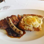 Duck Steak and Egg